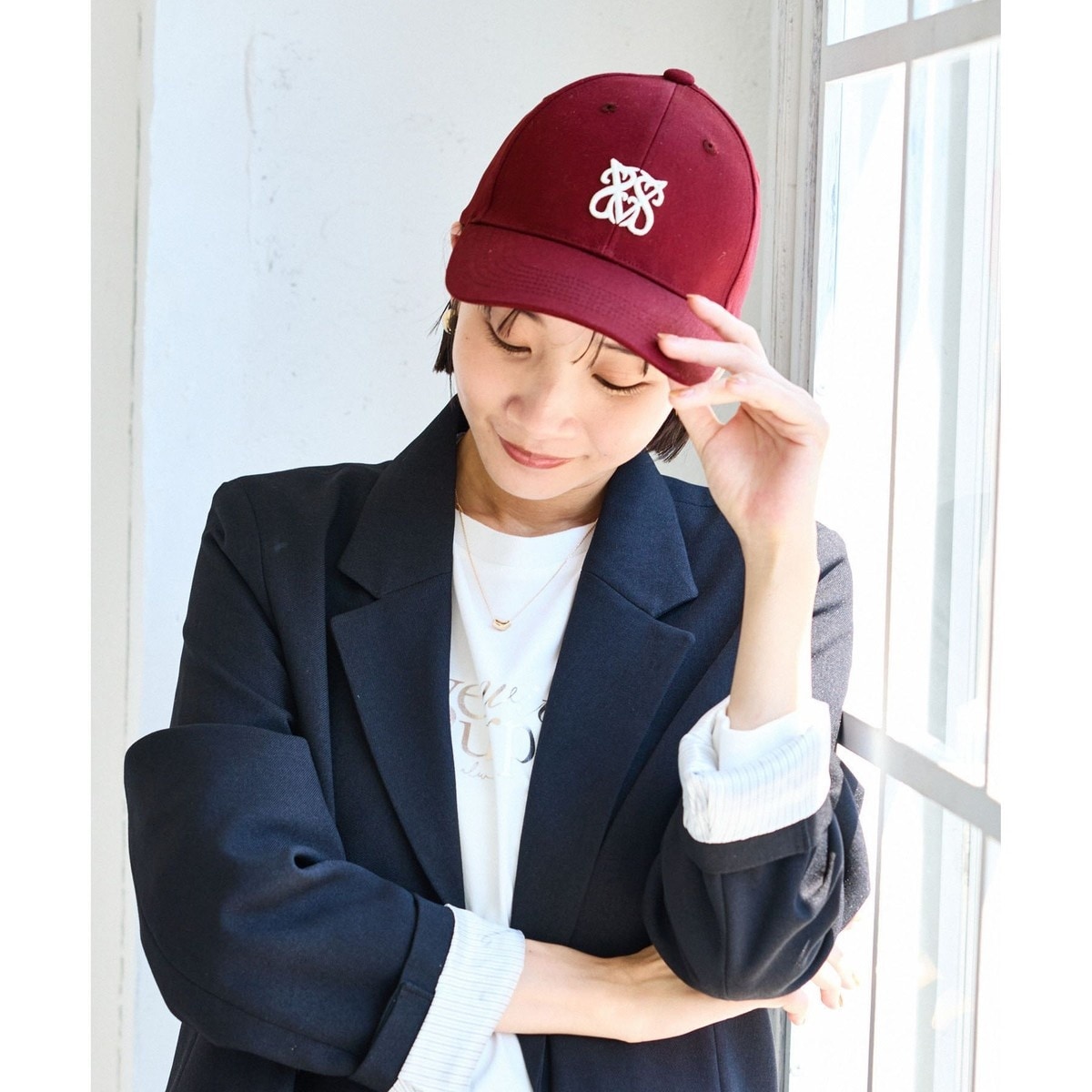 新色追加】ロゴマーク刺繍キャップ | ビス(VIS) | マルイウェブ