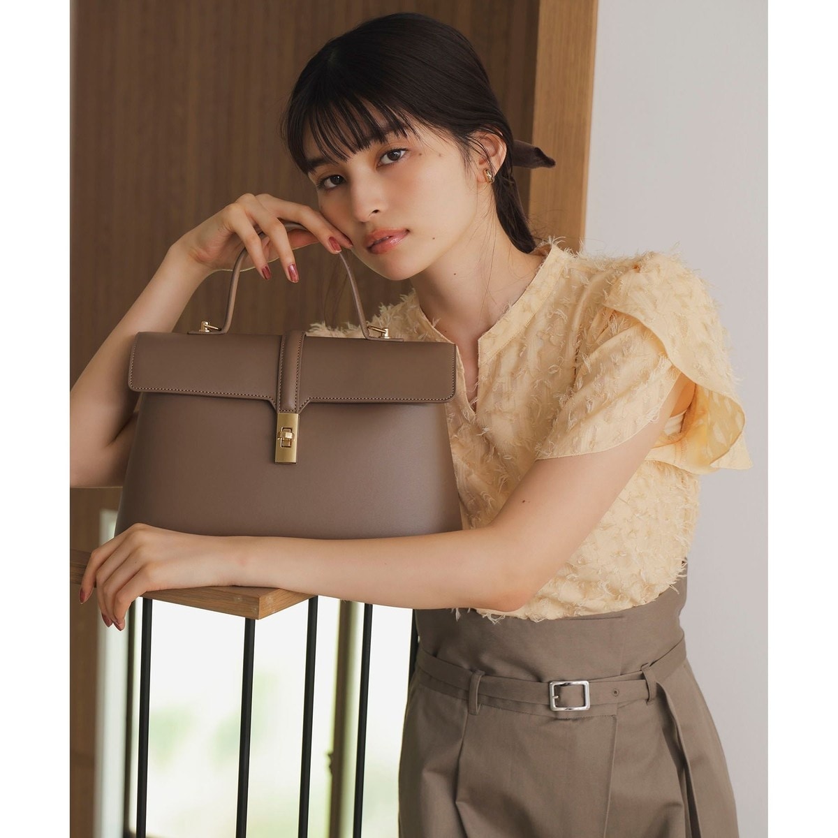 VIS 2WAY ひねり金具　ワンハンドル　ショルバッグ ビス VIS 【2WAY】ひねり金具ワンハンドルミニショルダーバッグ