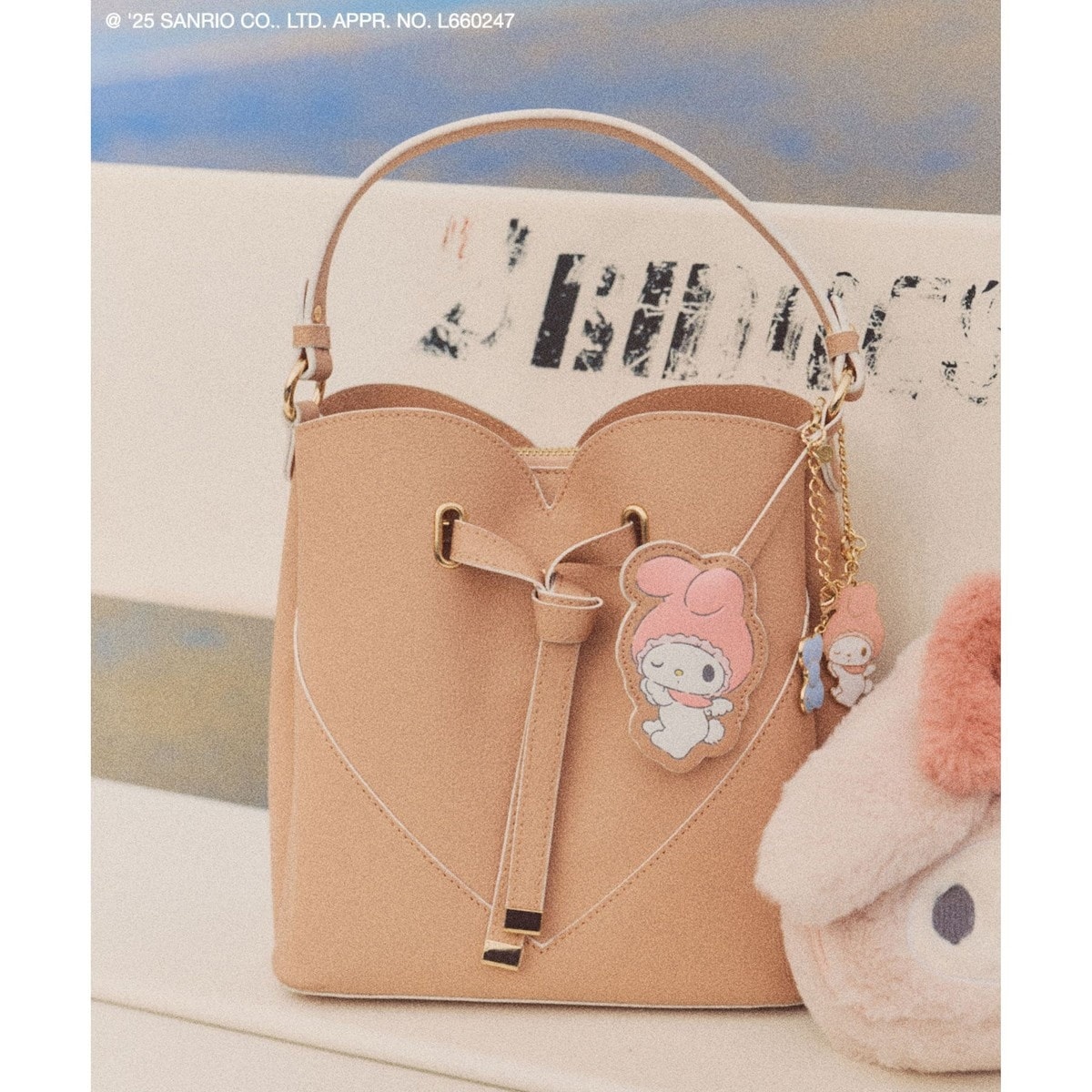 新品未使用⭐︎ VIS別注モデルハートカットバッグ＆チャームSET マイメロ VIS｜【マイメロディ&クロミ】 VIS別注モデルハートカットバッグ