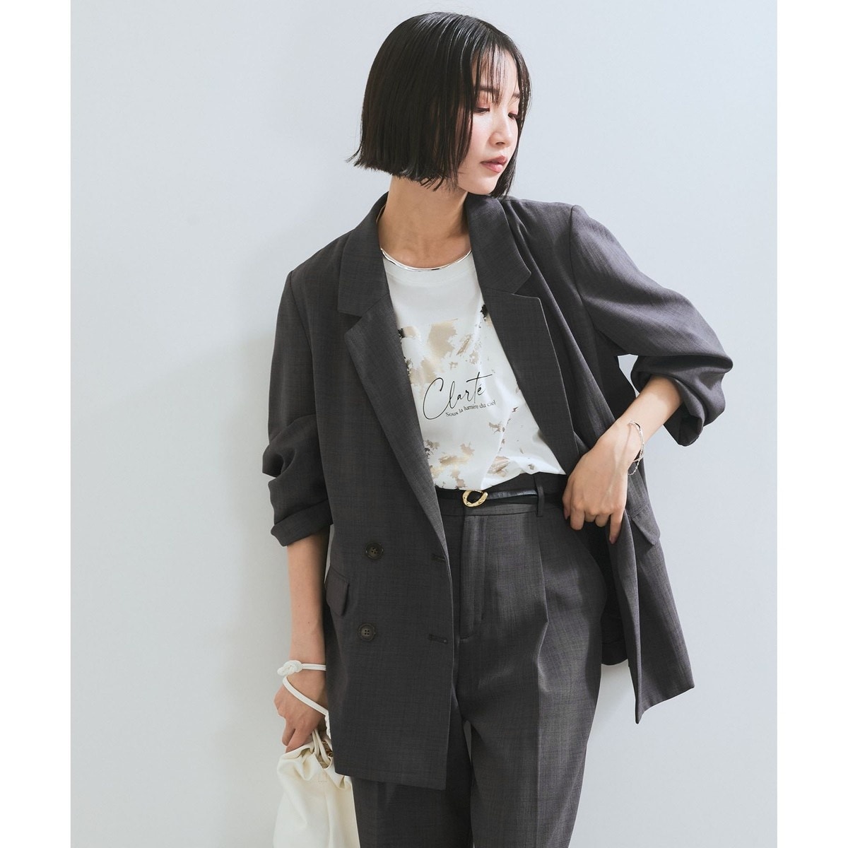 新色追加】【美easy】リネンライクリラックスジャケット【接触冷