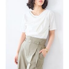 ビス(VIS)の半袖ドレープカットソー/WEB限定カラー