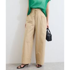 【接触冷感/洗える】ドロストワイドパンツ