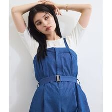 ベルト付きベアサロペット
