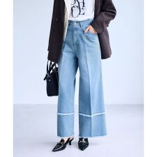 ビス(VIS)のフリンジフレアデニム