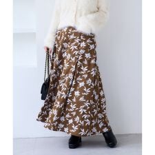 【WEB限定】アソート柄セミフレアロングスカート