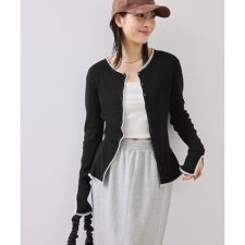 ビス(VIS)の【WEB/一部店舗限定】配色メローバイカラーカーディガン