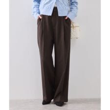 ビス(VIS)の【美easy】ウーリッシュワンタックワイドパンツ【セットアップ対応/洗える】