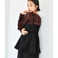 【美easy】ウーリッシュチュニック丈ビスチェ【セットアップ対応/洗える】