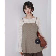 ビス(VIS)の【美easy】ウーリッシュチュニック丈ビスチェ【セットアップ対応/洗える】