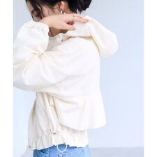 【WEB限定】バックフリルライトフードブルゾン