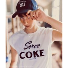 【Coca-Cola】VIS別注ロゴプリントフレンチTシャツ