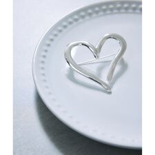 ニュアンスオープンハートブローチ