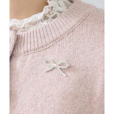 ビス(VIS)のリボンビジューブローチ