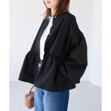 ビス(VIS)の【WEB限定】バルーンスリーブペプラムブルゾン