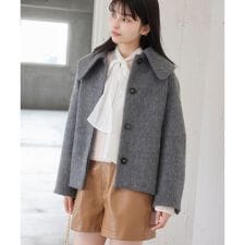 ビス(VIS)の【アウター総選挙1位】ビッグカラーモモンガシャギーショートコート