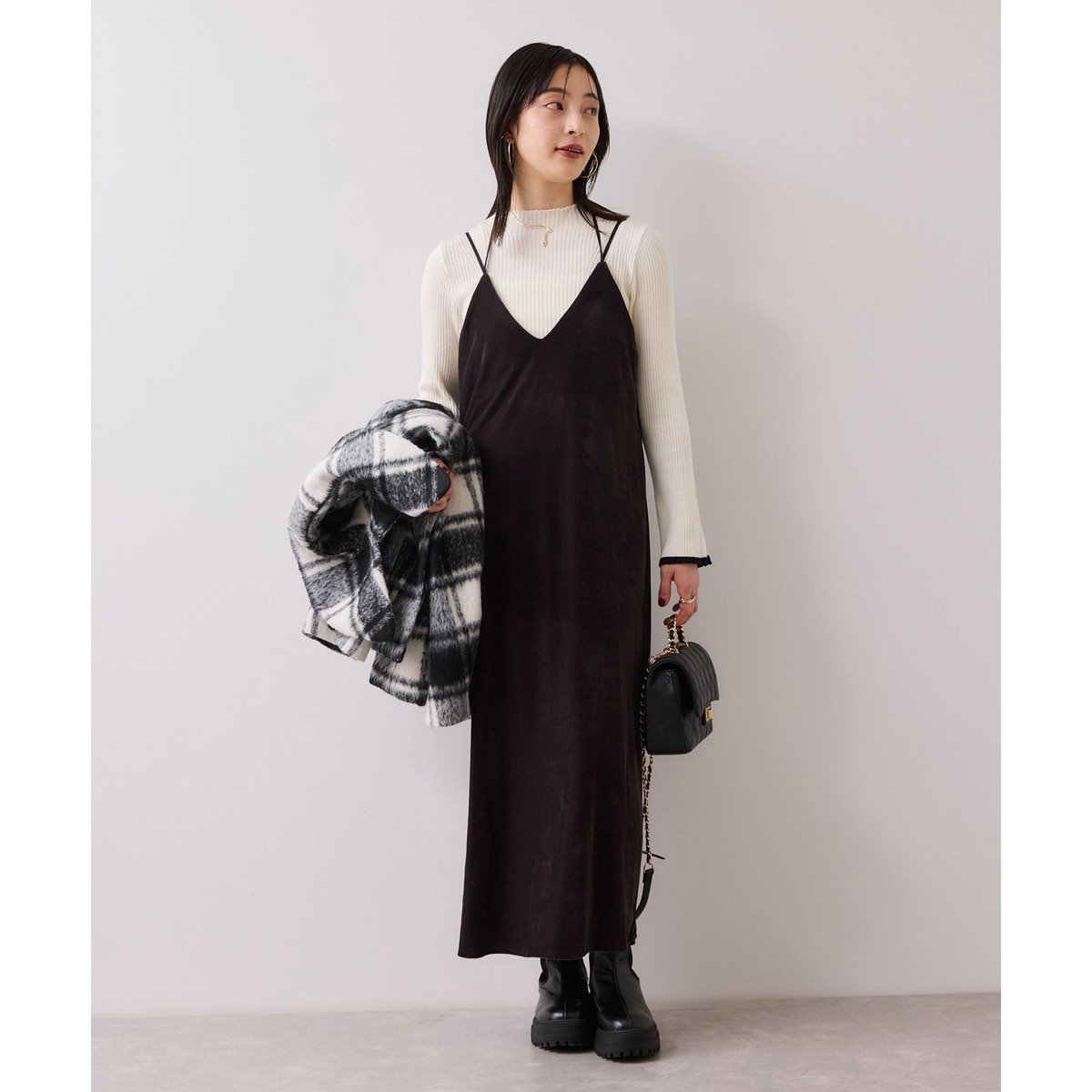 刺繍アソートベロアキャミワンピース/2WAY | ビス(VIS) | マルイウェブ