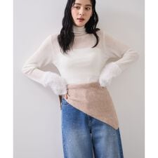 トライアングルニットスカーフ