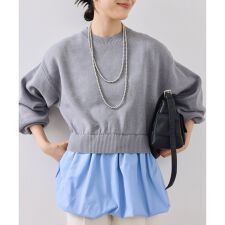 ビス(VIS)の【WEB限定】シャツドッキングプルオーバー