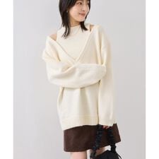 ビス(VIS)の【WEB限定】アンサンブル風Vネックニット