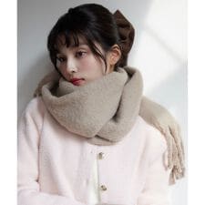 ビス(VIS)のふわふわフリンジマフラー/静電気防止