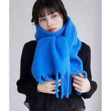 ビス(VIS)のふわふわフリンジマフラー/静電気防止