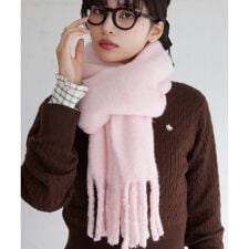 ビス(VIS)のふわふわフリンジマフラー/静電気防止