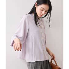 ビス(VIS)の【WEB限定】サイドプリーツブラウス