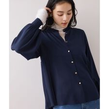 ビス(VIS)の【WEB限定】サイドプリーツブラウス