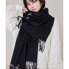 なめらかタッチ刺繍入りストール