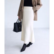 チェックアソートシャギーニットスカート/セットアップ対応