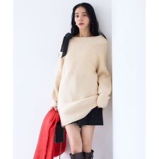 ビス(VIS)の肩リボンミニ丈ニットワンピース/2WAY