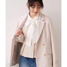 【美easy】コンフォートボウタイドッキングシャツ/イージーケア・2WAY