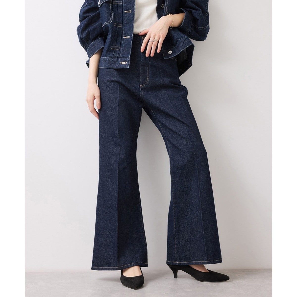 デニムイージーパンツ | アル・ディ・ラ(AL DI LA) | マルイウェブチャネル