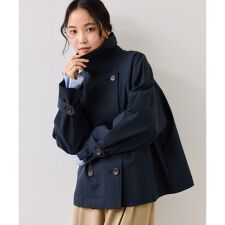 ショートトレンチコート/UVケア・撥水・花粉ガード