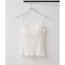 カップ付きレーステレコキャミソール