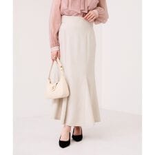 美easyリネンライクマーメイドスカート/イージーケア・接触冷感・セットアップ対応