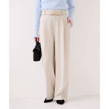 美easyリネンライクワイドパンツ/イージーケア・接触冷感・セットアップ対応