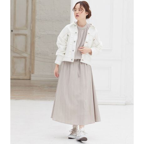 ハイネック楊柳ノースリーブワンピース ビス Vis Bve ファッション通販 マルイウェブチャネル