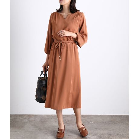 細リボン付き切り替えワンピース ビス Vis Bve ファッション通販 マルイウェブチャネル