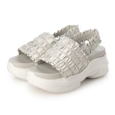 【EVOL】【XS-LLサイズ展開・軽量】フリルスポーツサンダル IY5621