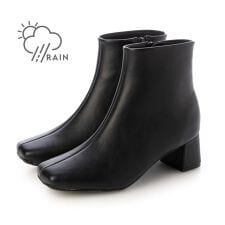 【25秋冬新作】【晴雨兼用(一部カラー除く)】スクエア5cmセンターシームショートブーツIZ5769