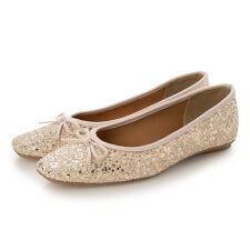 【EVOL】 【軽量・柔らかい】グリッターフラットバレエ IZ5781