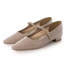 【25秋冬新作】 【クッション入り・ふかふか】2cmポインテッドメリージェーン IZ5796