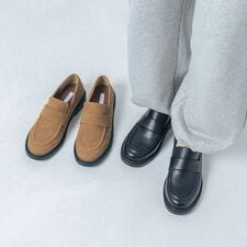 EVOL(EVOL)の【25秋冬新作】 【ふかふか・クッション入り】ラウンドローファー IZ5825