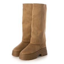 【25秋冬新作】 【S-LLサイズ展開・美脚効果あり】2WAYムートンカバーブーツ IZ5887