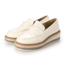 【26春夏新作】 【美脚効果・22.0-25.0cm】厚底プラットフォームローファー JA5921