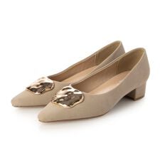 【26春夏新作】 【晴雨兼用・柔らかい】晴雨兼用メタルモチーフパンプス JA5935