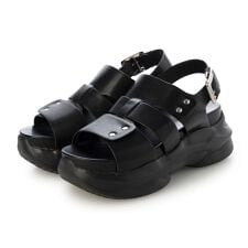 【26春夏新作】 【XS-LLサイズ展開・軽量】厚底スタッズベルトサンダル JA5945