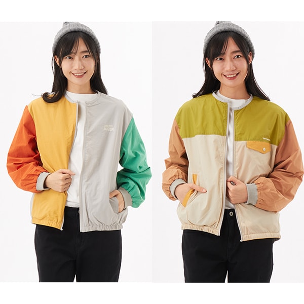 23区 【R(アール)】ナイロンタフタワッシャー フーデッドジップアップ
