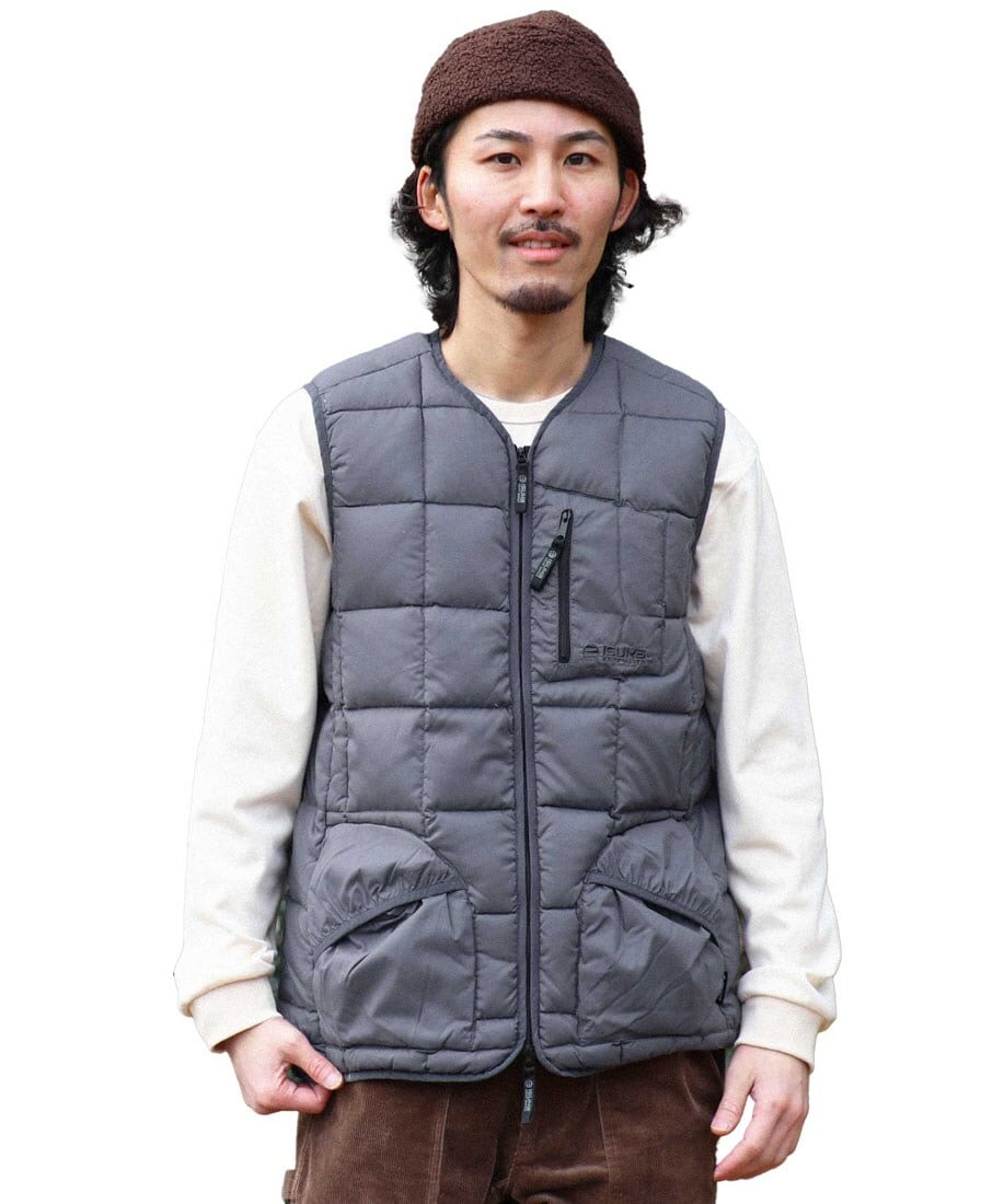美品 ナノユニバース 西川ダウン G4ウールライク ダウンベスト